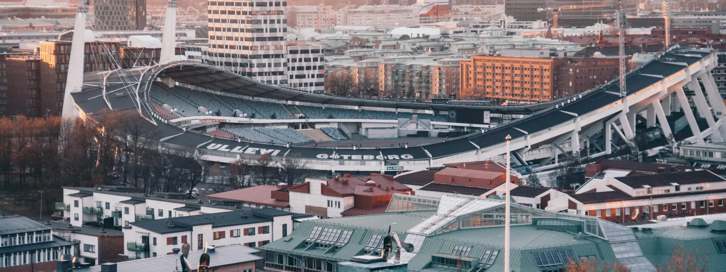 Flygfoto över Göteborg