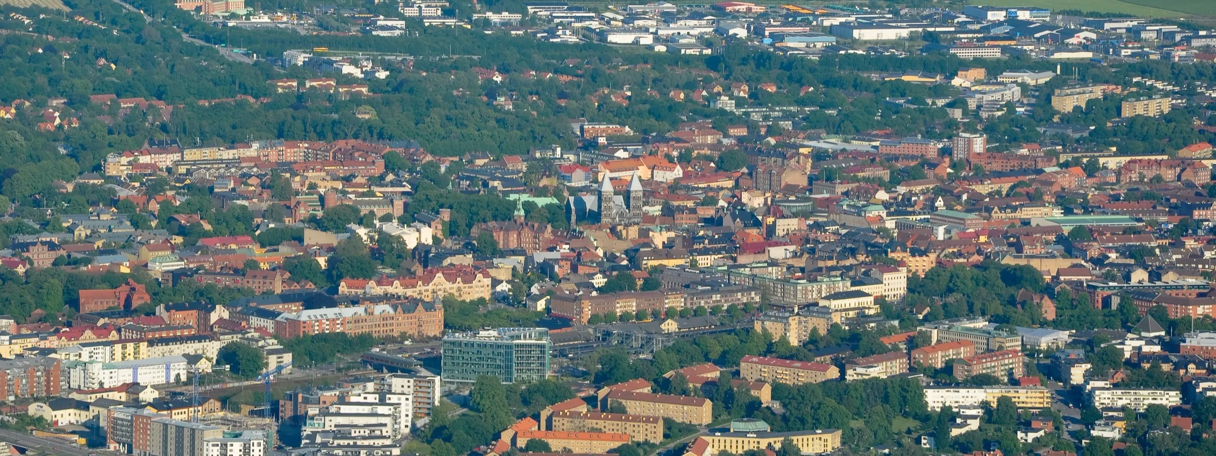 Flygfoto över Lund