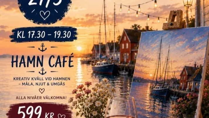 Afterwork painting på Hamncafe – Norrtälje