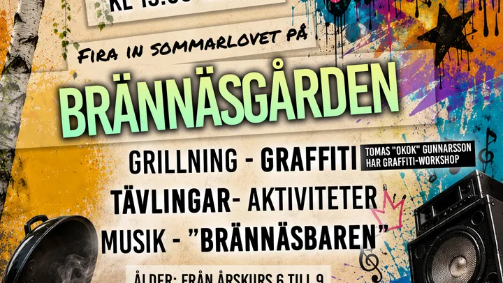 Skolavslutningsfirande på Brännäsgården – Norrtälje