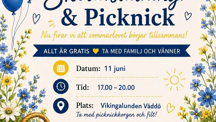 Skolavslutning och picknick – Älmsta