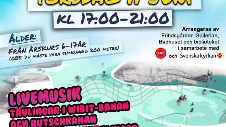 Skolavslutningsfirande på utomhusbadet – Hallstavik