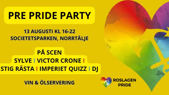 Roslagen Pre Pride party – Norrtälje
