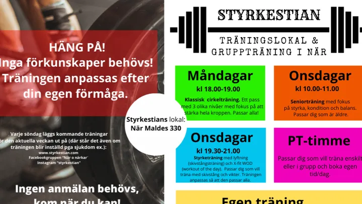 Styrketräning med skivstång i När – Stånga