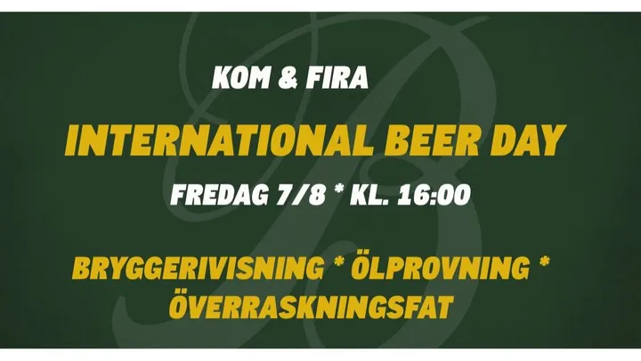 International Beer Day – Visby