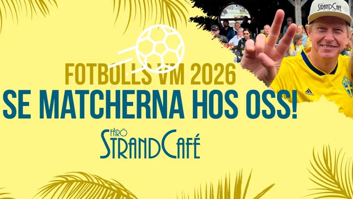 ⚽️ SVERIGE - TUNISIEN ⚽️  🌟 FOTBOLLSFRUKOST MED GULDKANT ☕️ ⚽️ 🍺🌟 – Fårö