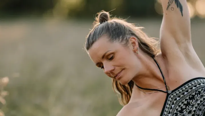 Yoga på stranden