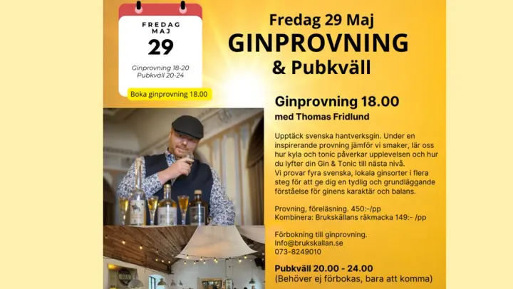 Ginprovning – Bäckefors