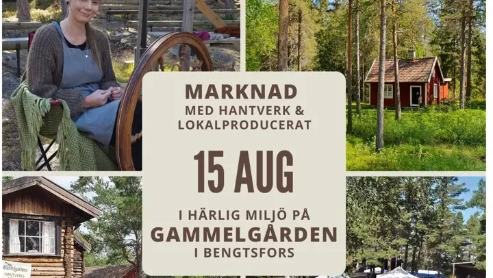 Mat- och hantverksmarknad på Gammelgården.  