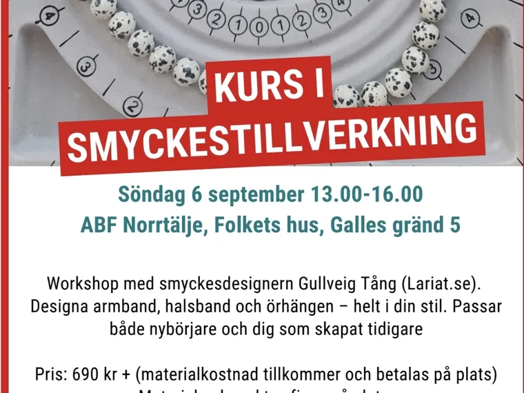 Kurs i smycketillverkning – Norrtälje