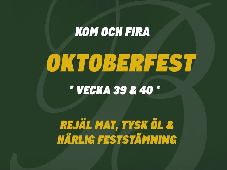 Oktoberfest på Bryggeriet Mat & Malt – Visby