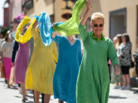 Modevisning på Södertorg – Visby