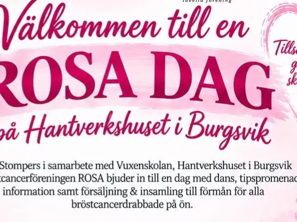 En rosa dag på Hantverkshuset – Burgsvik