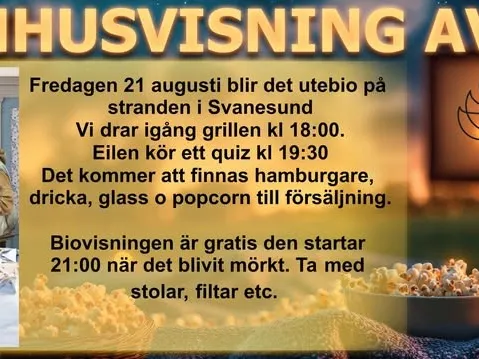 Utomhusbio Svanesund Strand